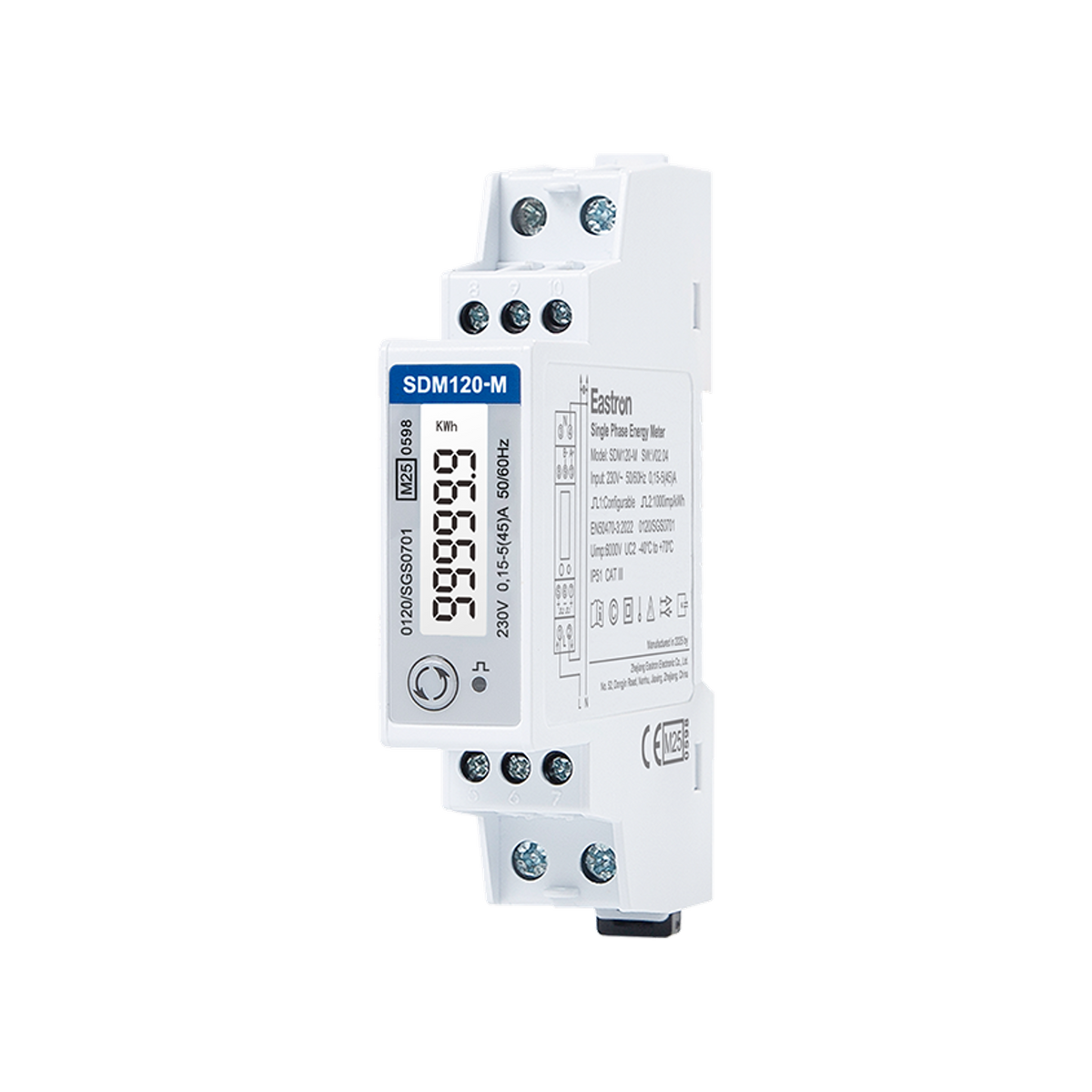 Eastron SDM120-M Modbus MID, vrijstaand productbeeld