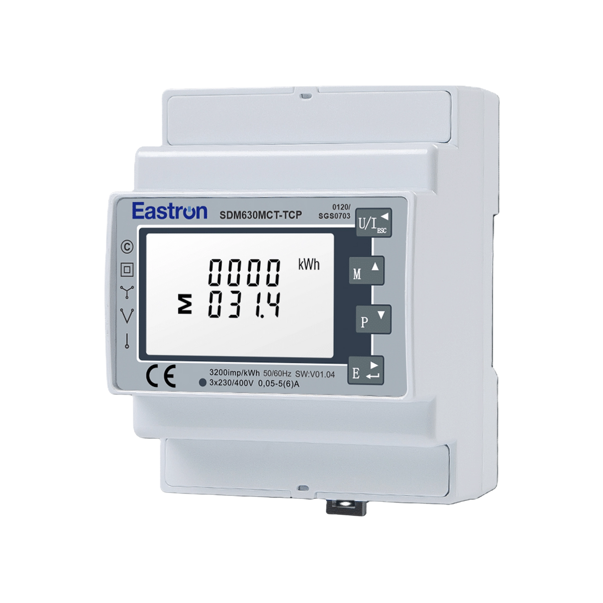 Eastron SDM630MCT TCP – Compteur d’énergie triphasé pour TC, certifié MID